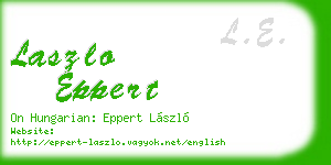 laszlo eppert business card