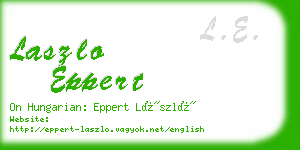 laszlo eppert business card